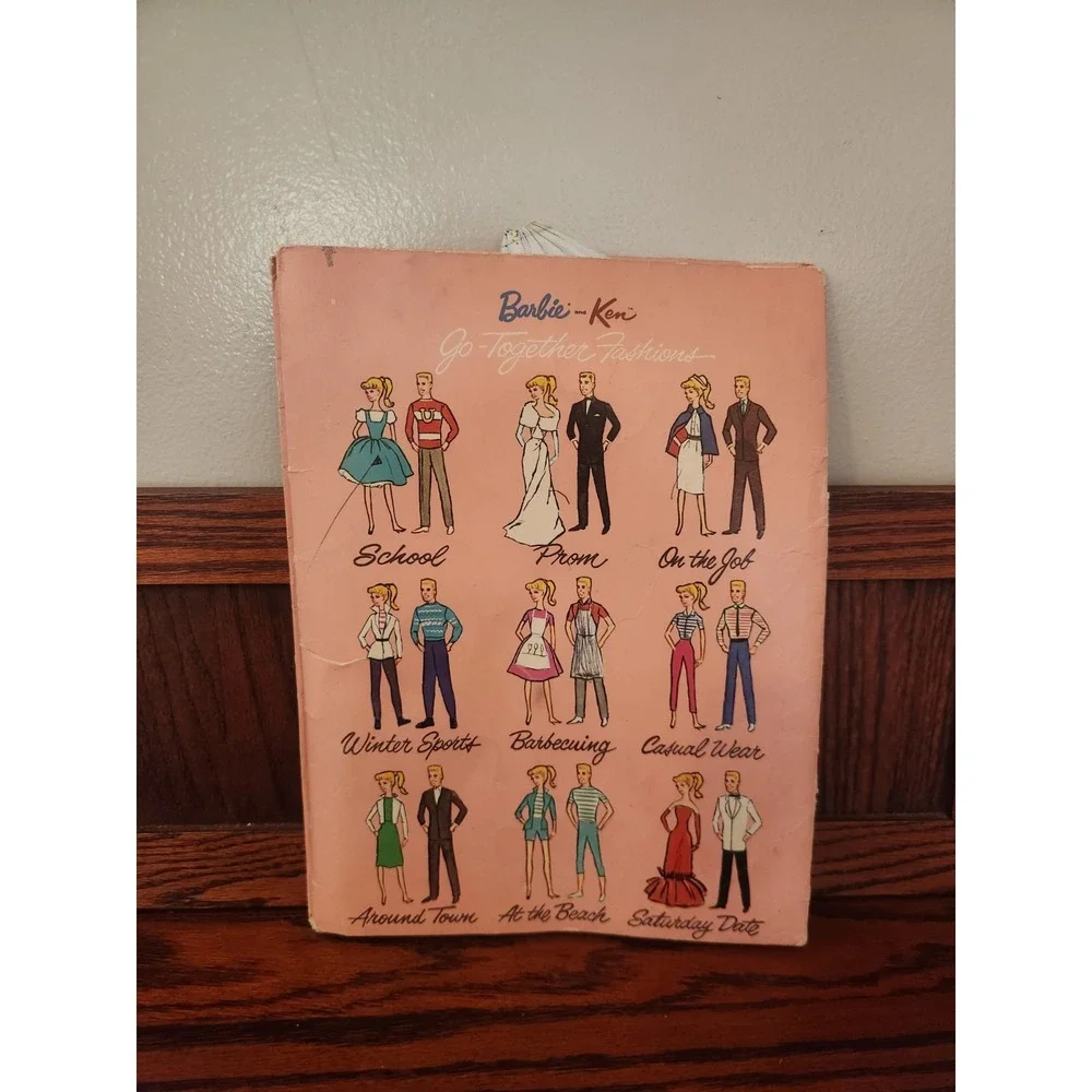 Barbie and Ken Cut-Outs Go Together Fashions Paper Doll Mattel‎ 1962